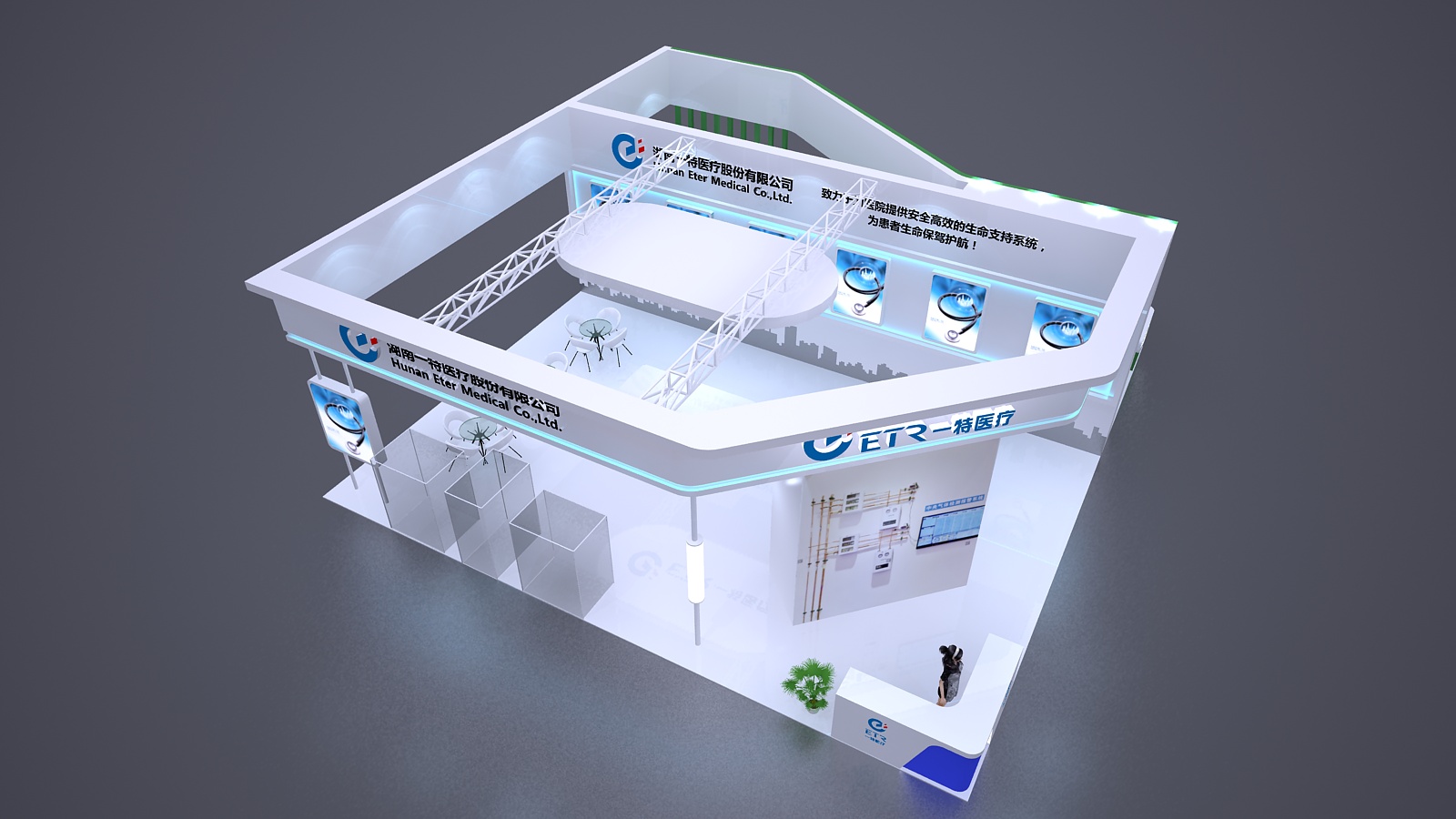 深圳创意展台设计搭建_深圳创意展台设计搭建方案完成后,接下来就是展台搭建了。(图1)