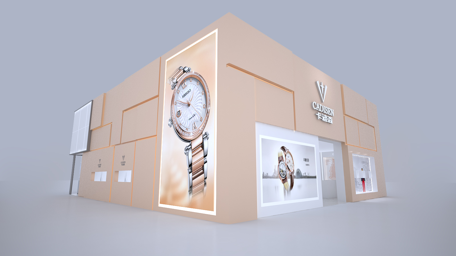 深圳搭建展览设计展台_深圳搭建展览设计展台搭建的功能区包括问讯区域、展览区城、接(图1)