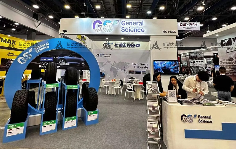 巴拿马汽配展览会-千里马轮胎展位设计搭建案例