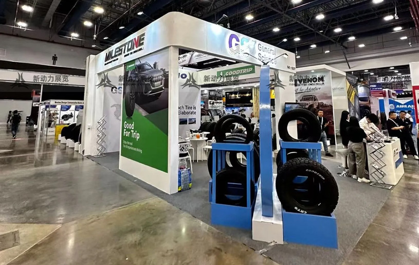 巴拿马汽配展览会-千里马轮胎展位设计搭建案例