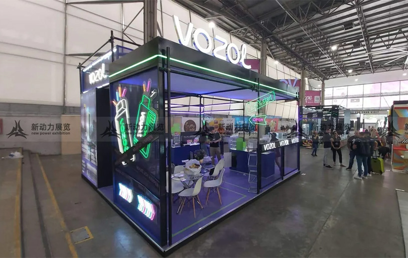 南美哥伦比亚电子烟CBD博览会-VOZOL微纵展位设计搭建