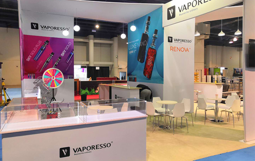 美国电子烟tpe展麦克韦尔展位设计搭
