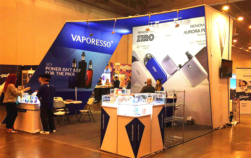 美国电子烟展-麦克韦尔展位设计搭建案